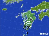 九州地方のアメダス実況(降水量)(2016年01月06日)