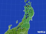東北地方のアメダス実況(積雪深)(2016年01月06日)