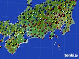 2016年01月07日の東海地方のアメダス(日照時間)