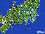 2016年01月07日の関東・甲信地方のアメダス(風向・風速)