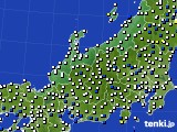 2016年01月07日の北陸地方のアメダス(風向・風速)