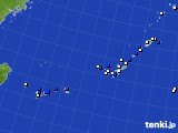 沖縄地方のアメダス実況(風向・風速)(2016年01月08日)