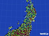 東北地方のアメダス実況(日照時間)(2016年01月09日)