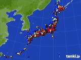 アメダス実況(日照時間)(2016年01月09日)