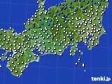 東海地方のアメダス実況(気温)(2016年01月09日)