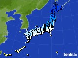 アメダス実況(気温)(2016年01月09日)