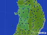 秋田県のアメダス実況(気温)(2016年01月09日)