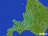 道央のアメダス実況(風向・風速)(2016年01月09日)