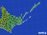 2016年01月10日の道東のアメダス(積雪深)