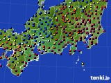 2016年01月10日の東海地方のアメダス(日照時間)
