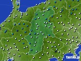 長野県のアメダス実況(気温)(2016年01月10日)