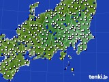 2016年01月10日の関東・甲信地方のアメダス(風向・風速)