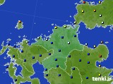 福岡県のアメダス実況(日照時間)(2016年01月11日)