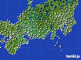 東海地方のアメダス実況(気温)(2016年01月11日)