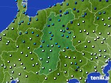 長野県のアメダス実況(気温)(2016年01月11日)