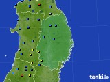 岩手県のアメダス実況(積雪深)(2016年01月12日)