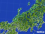 北陸地方のアメダス実況(気温)(2016年01月12日)