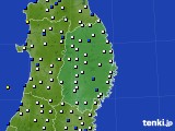 岩手県のアメダス実況(風向・風速)(2016年01月12日)