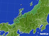 2016年01月13日の北陸地方のアメダス(降水量)