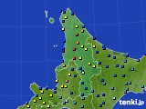 道北のアメダス実況(積雪深)(2016年01月13日)