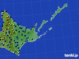 道東のアメダス実況(積雪深)(2016年01月13日)