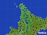 道北のアメダス実況(日照時間)(2016年01月13日)