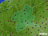 群馬県のアメダス実況(日照時間)(2016年01月13日)