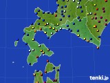 道南のアメダス実況(日照時間)(2016年01月13日)