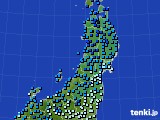 2016年01月13日の東北地方のアメダス(気温)