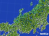 北陸地方のアメダス実況(気温)(2016年01月13日)