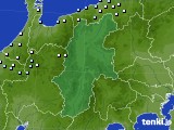 長野県のアメダス実況(降水量)(2016年01月14日)