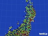 2016年01月14日の東北地方のアメダス(日照時間)