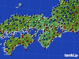 2016年01月14日の近畿地方のアメダス(日照時間)