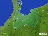 富山県のアメダス実況(日照時間)(2016年01月14日)