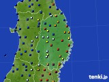 2016年01月14日の岩手県のアメダス(日照時間)