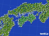 四国地方のアメダス実況(気温)(2016年01月14日)