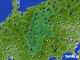 長野県のアメダス実況(気温)(2016年01月14日)