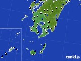 鹿児島県のアメダス実況(風向・風速)(2016年01月14日)