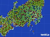 関東・甲信地方のアメダス実況(日照時間)(2016年01月15日)
