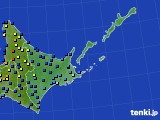 2016年01月16日の道東のアメダス(積雪深)