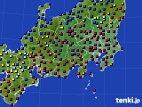 関東・甲信地方のアメダス実況(日照時間)(2016年01月16日)