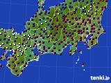 2016年01月16日の東海地方のアメダス(日照時間)
