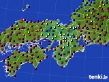 2016年01月16日の近畿地方のアメダス(日照時間)