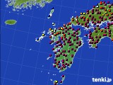 2016年01月16日の九州地方のアメダス(日照時間)