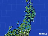 東北地方のアメダス実況(気温)(2016年01月16日)