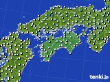 2016年01月16日の四国地方のアメダス(気温)