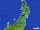 東北地方のアメダス実況(積雪深)(2016年01月17日)