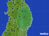 岩手県のアメダス実況(積雪深)(2016年01月17日)