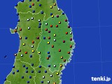 2016年01月17日の岩手県のアメダス(日照時間)