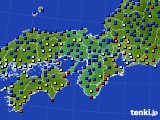 2016年01月18日の近畿地方のアメダス(日照時間)